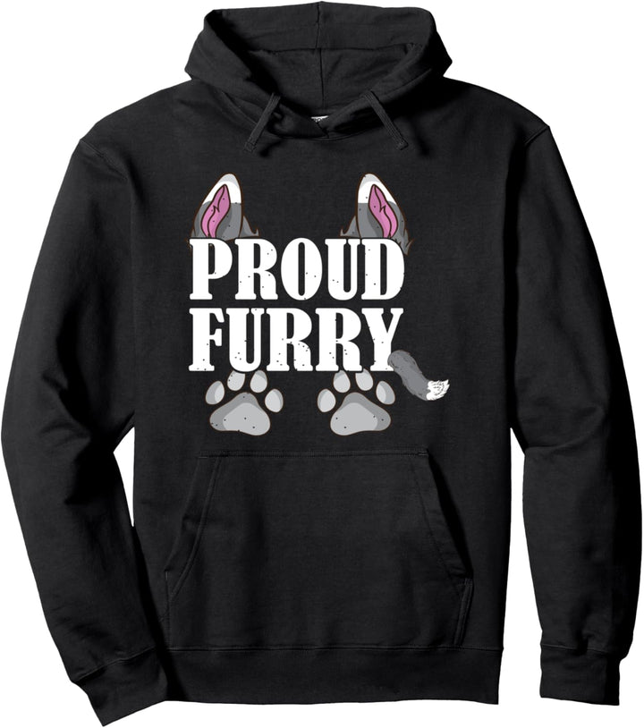 Fox Fuchs Proud furry mit Pfoten Tiere Stolze Pelztiere Pullover Hoodie