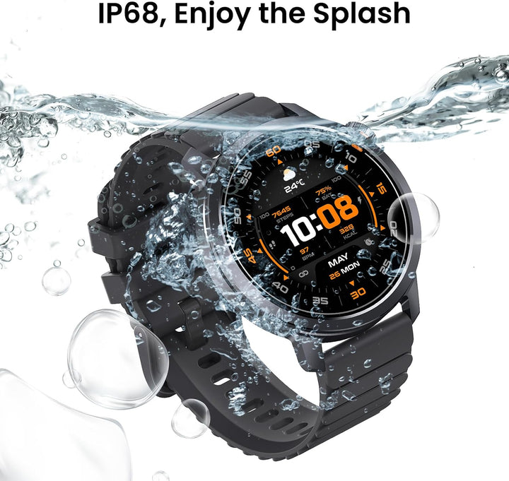 KOSPET ORB Smartwatch Herren, Ultra-Leicht, bis zu 25 Tage Akkulaufzeit, 1,43" AMOLED Fitnessuhr mit