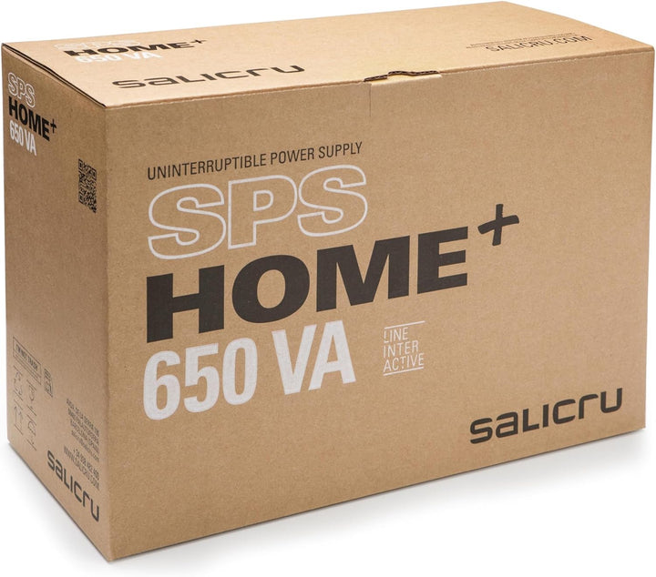 Salicru SPS 650 Home+ Unterbrechungsfreie Stromversorgung (USV/UPS) mit 650 VA Line-Interactive Mult