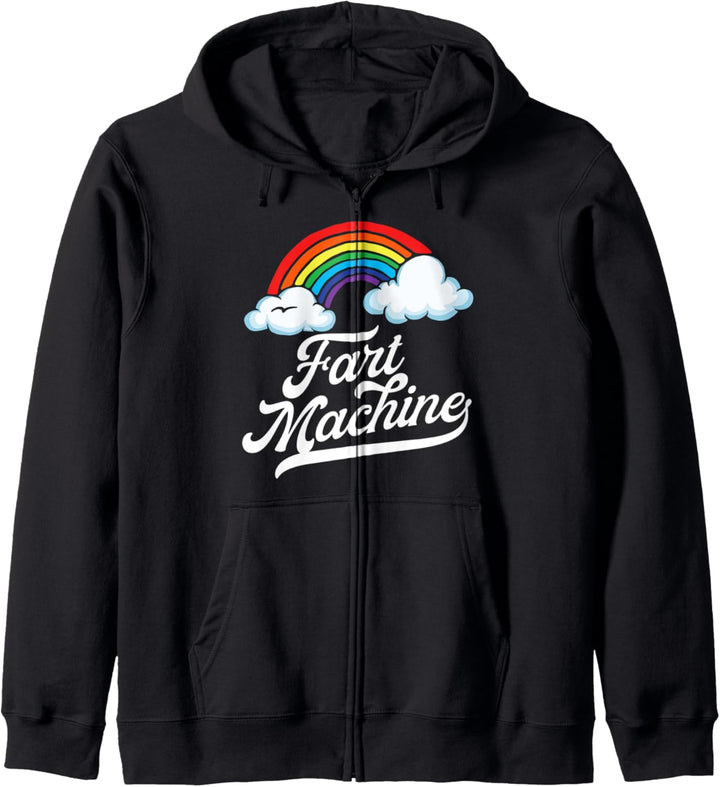 Fart Machine! Funny Rainbow Dad Fathers Day Farting Gas Kapuzenjacke