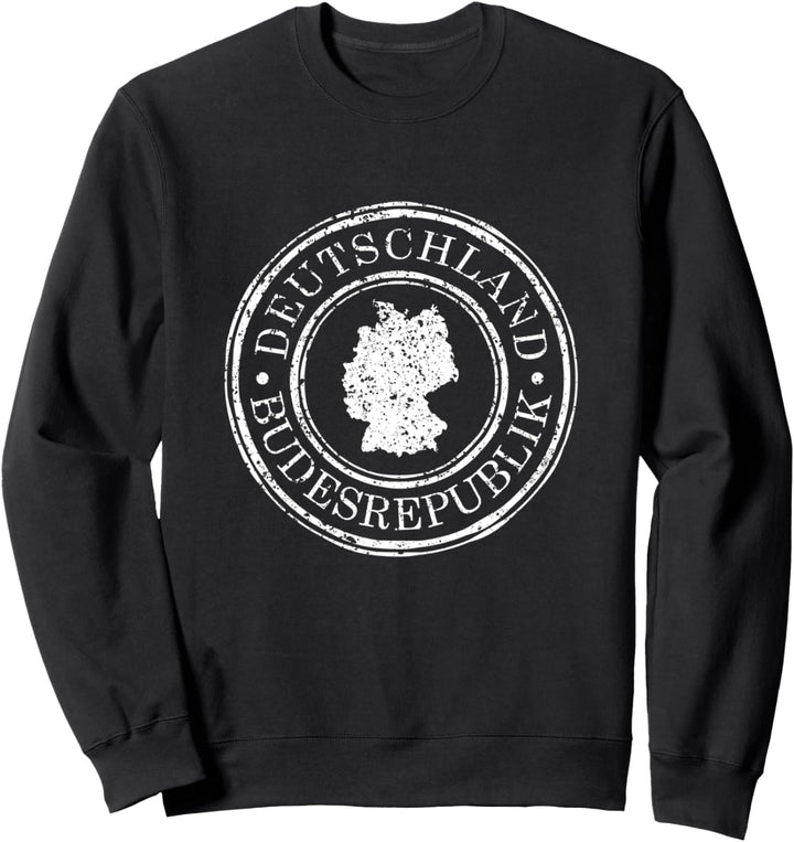 Deutschland Bundesrepublik Passstempel Liebe Deutschland Sweatshirt
