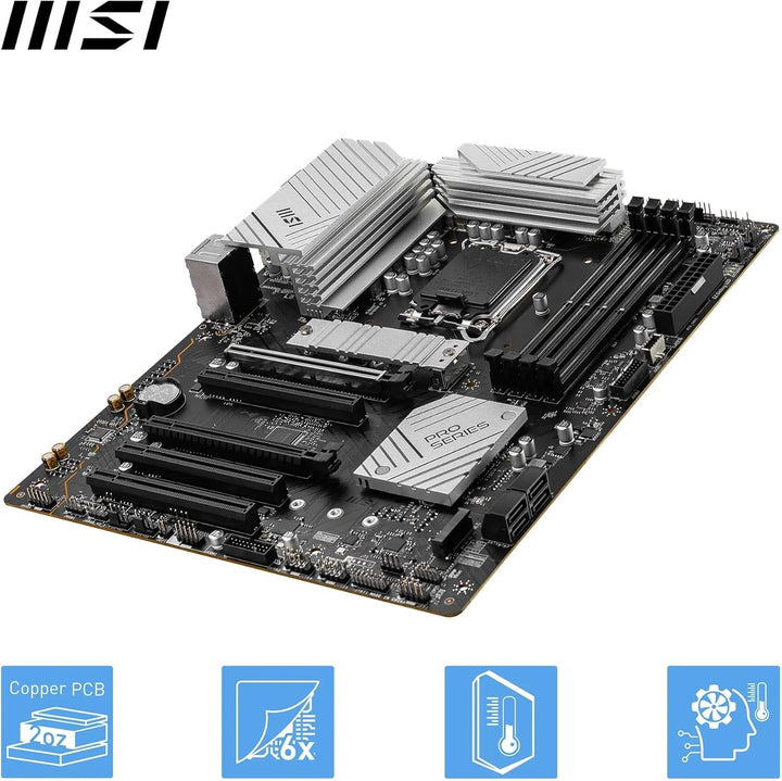 MSI PRO B760-P II Mainboard, ATX - Unterstützt Intel Core Prozessoren der 14., 13. und 12. Generatio
