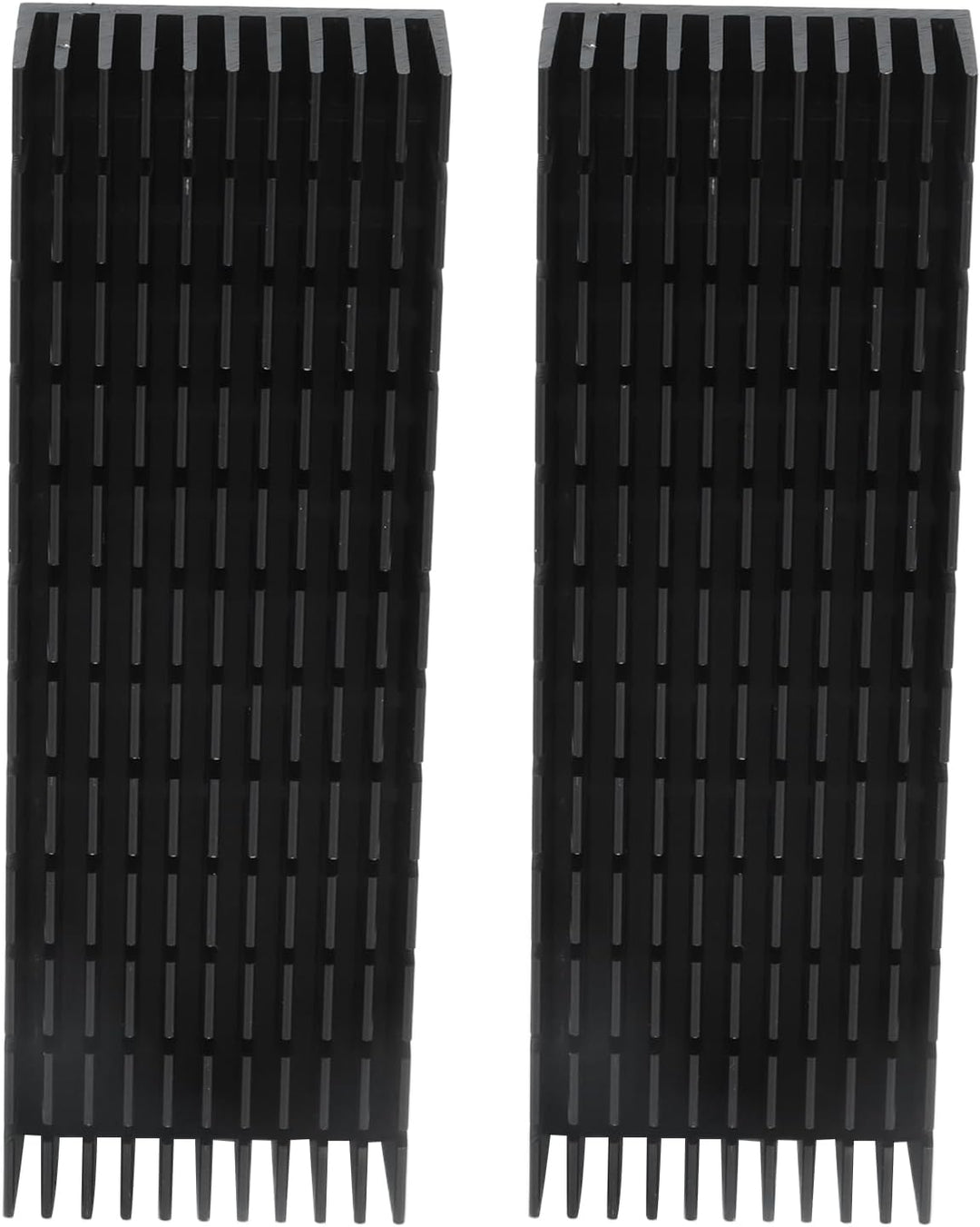 lyrlody 2 Stück Schlitzkühlkörper, Aluminium Kühlkörper PC Kühlrippen Kühler-Set Heatsink Eloxierte