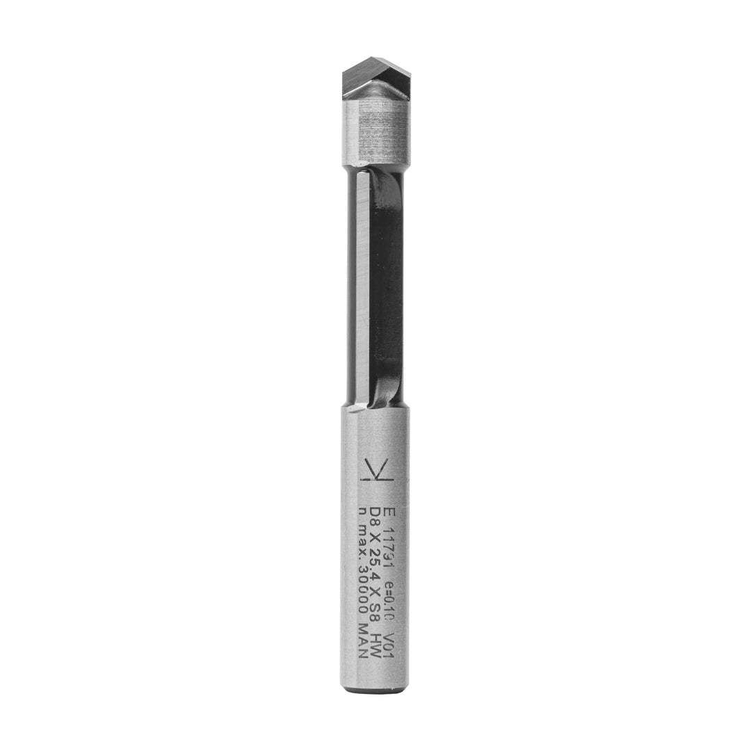 ENT 11791 Ausstechfräser und Kopierfräser HW, Schaft (S) 8 mm, Durchmesser (D) 8 mm, NL 25,4 mm, SL