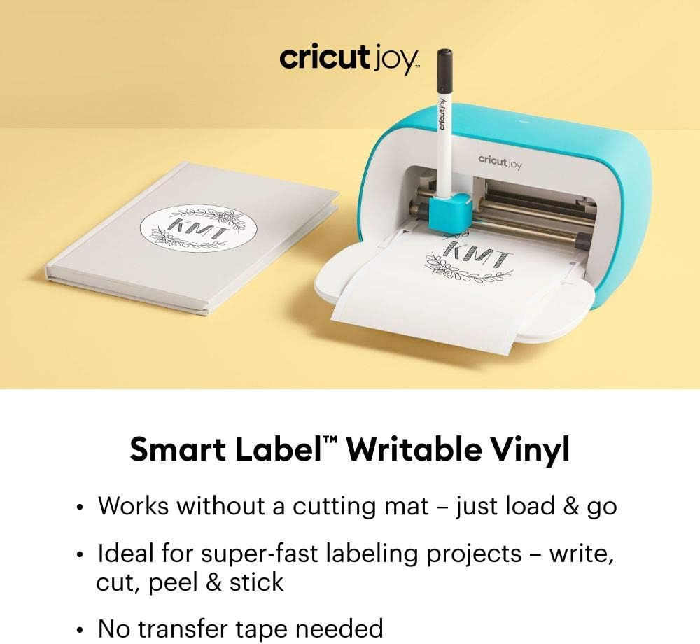 Cricut 2007927 Replacement Blades, Silver, for Joy & Joy Smart Label beschreibbares Vinyl, White Bun