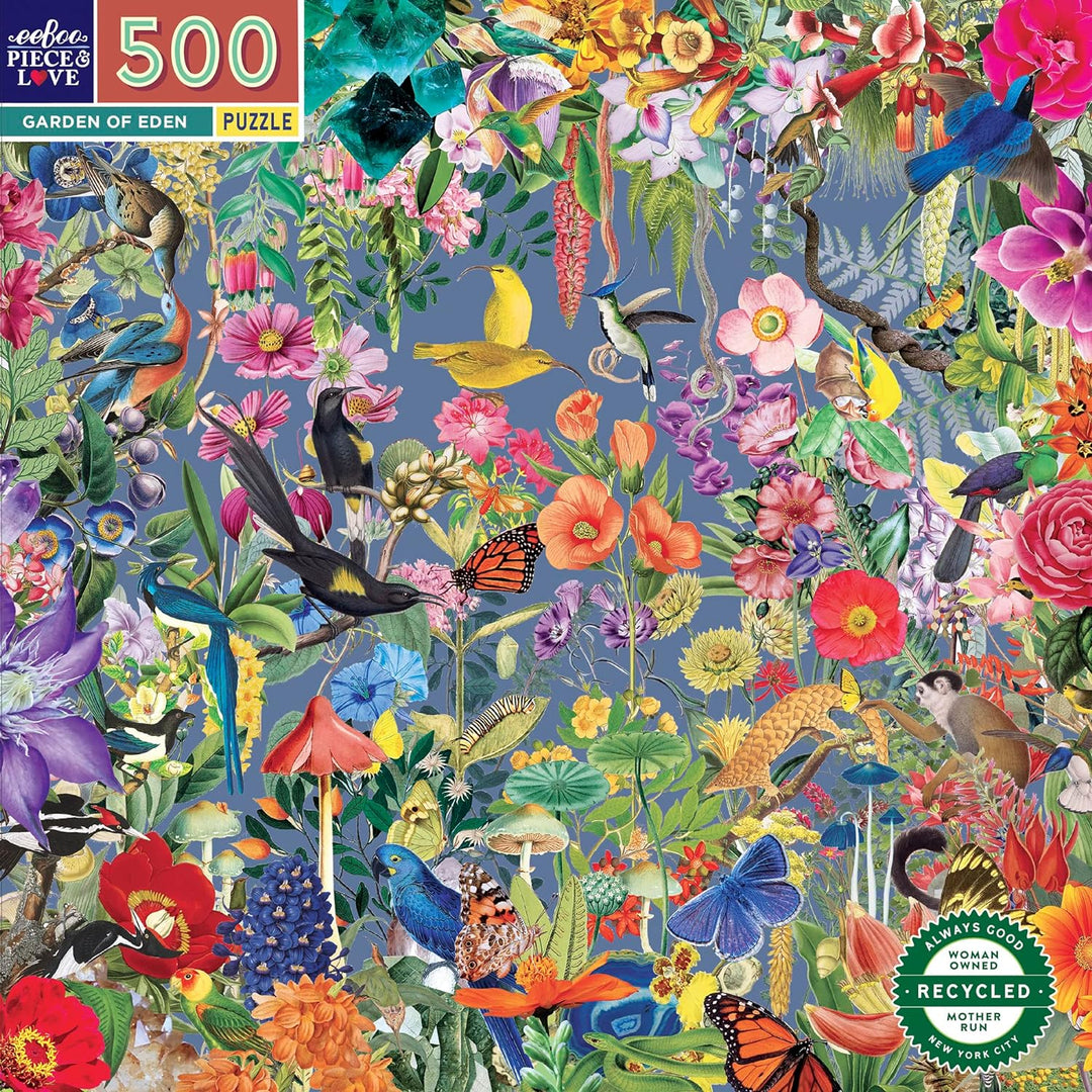 eeBoo - Puzzle 500 pcs - Garden of Eden - (EPZFGDE