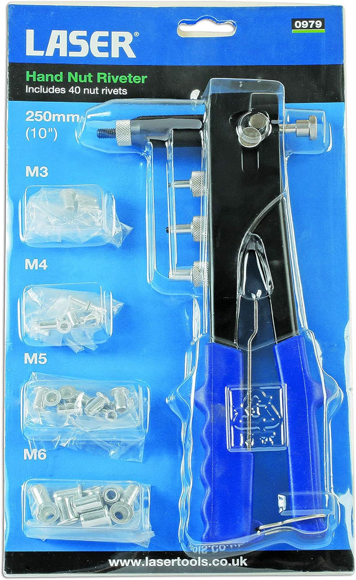 Laser 0979 0979 Mutternietvorrichtung mit 40 Mutternieten