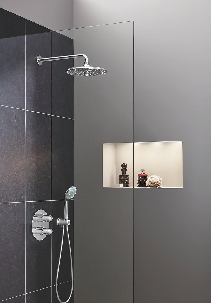 GROHE Euphoria 260 - Kopfbrauseset (380mm, 3 Strahlarten, Antikalk- System, perfektes Strahlbild), c