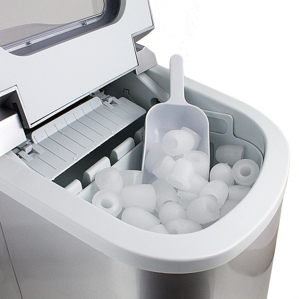 ms-point Eiswürfelmaschine, Eiswürfelbereiter, Icemaker in Silber