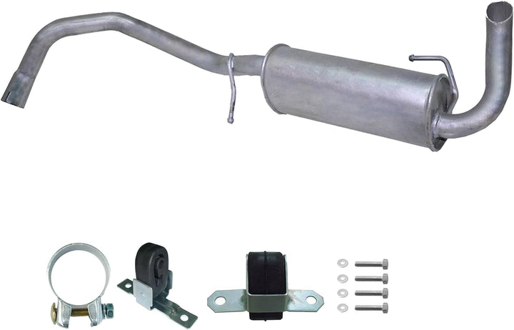 Ferroz Export Ersatz für VW Lupo 6X 1.416V 1998- Endschalldämpfer Auspuff Schrägheck Endtopf+Anbauki