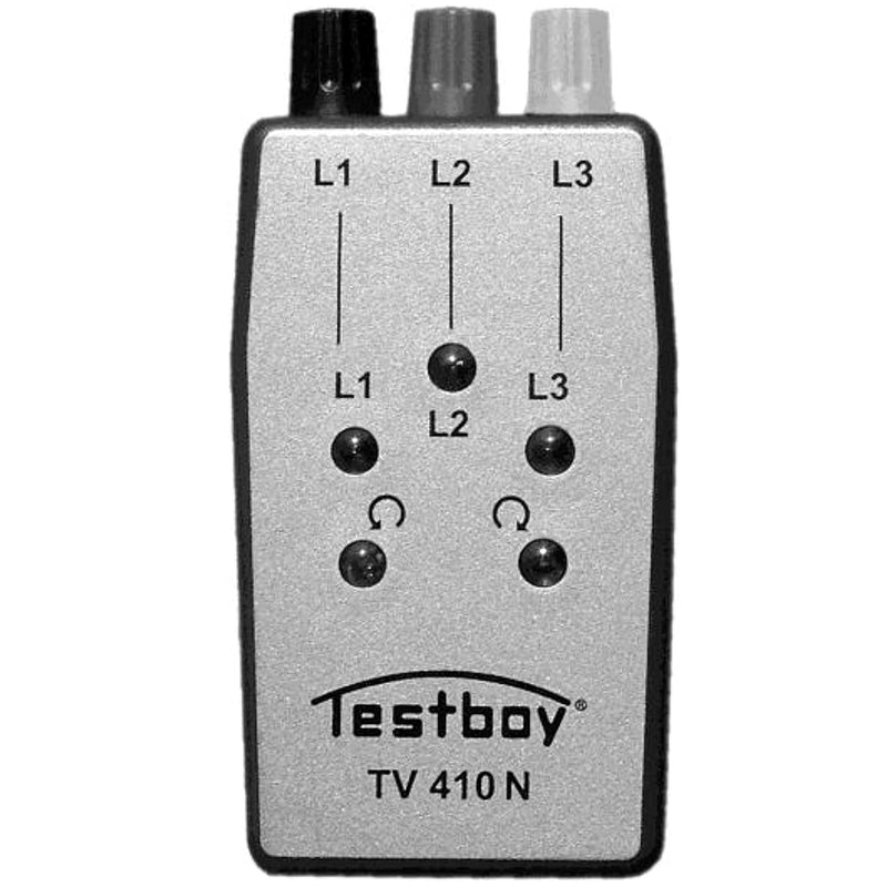 Testboy TV 410N Drehfeldtester (Optische Anzeige über 5 Glimmlampen, ABS-Kunststoffgehäuse, 3-Farbig