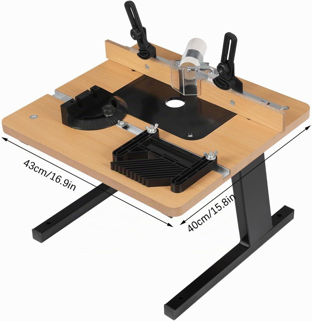 Oberfrästisch Holzbearbeitung Router Tisch MDF Router Tisch Rückenlehne links und Rechts Verschoben