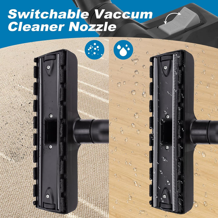Nass Trockensaugdüse Ersatz Bodendüse für Kärcher WD2 WD3 WD4 WD5 WD6, Kompatibel mit 35mm/32mm Stau