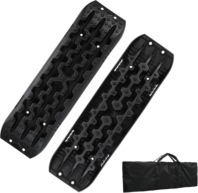 Ansobea Anfahrhilfe mit Aufbewahrungstasche sandbleche Schlamm/Sand/Schnee Recovery Board Offroad Tr