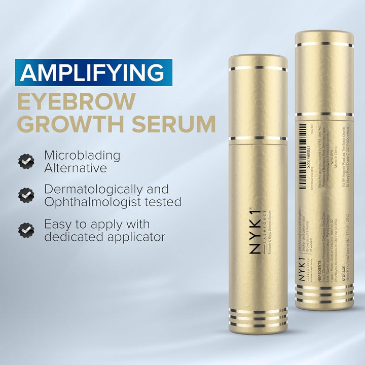 VOLLERE BRAUEN Augenbrauen Serum Wachstum (8ml) NYK1 BrowForce Augenbrauenserum Für Schnell Lash And