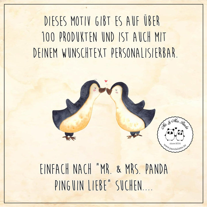 Mr. & Mrs. Panda Motiv WC Sitz Pinguin Liebe - Geschenk, Liebespaar, WC-Sitz, Klobrille, Jahrestag,