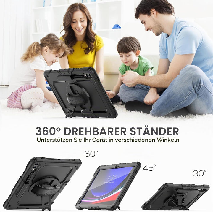 SEYMAC Hülle für Samsung Galaxy Tab S9 Plus 12,4 Zoll 2023 (SM-X810/X816B/X818U), Stossfeste Hülle m