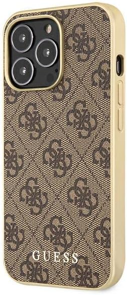 Guess GUHMP13LG4GB Hülle für iPhone 13 Pro / 13 6,1" braun 4G Collection Magsafe