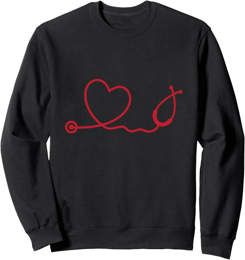 Herz-Stethoskop Sweatshirt