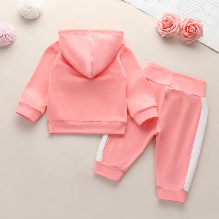 Geagodelia Babykleidung Set Baby Mädchen Kleidung Outfit Langarm Kapuzenpullover Top + Hose Neugebor