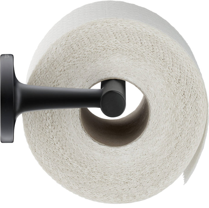 Duravit Papierrollenhalter Starck T, für 1 Rolle, Wandmontage, Schwarz Matt ohne Deckel für 1 Rolle