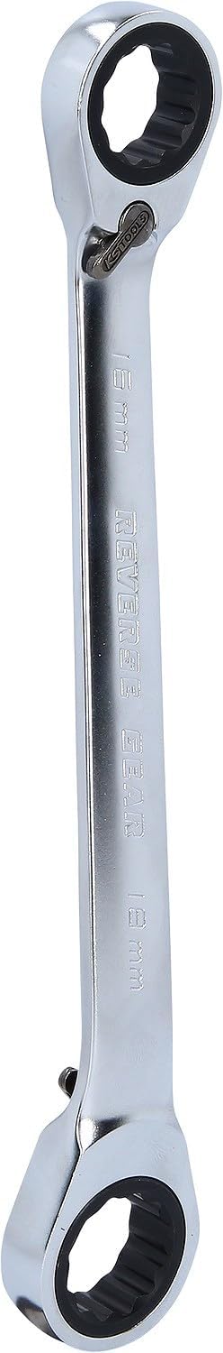 KS Tools 503.4577 GEARplus Doppel-Ratschenringschlüssel umschaltbar 16x18mm, 16x18mm