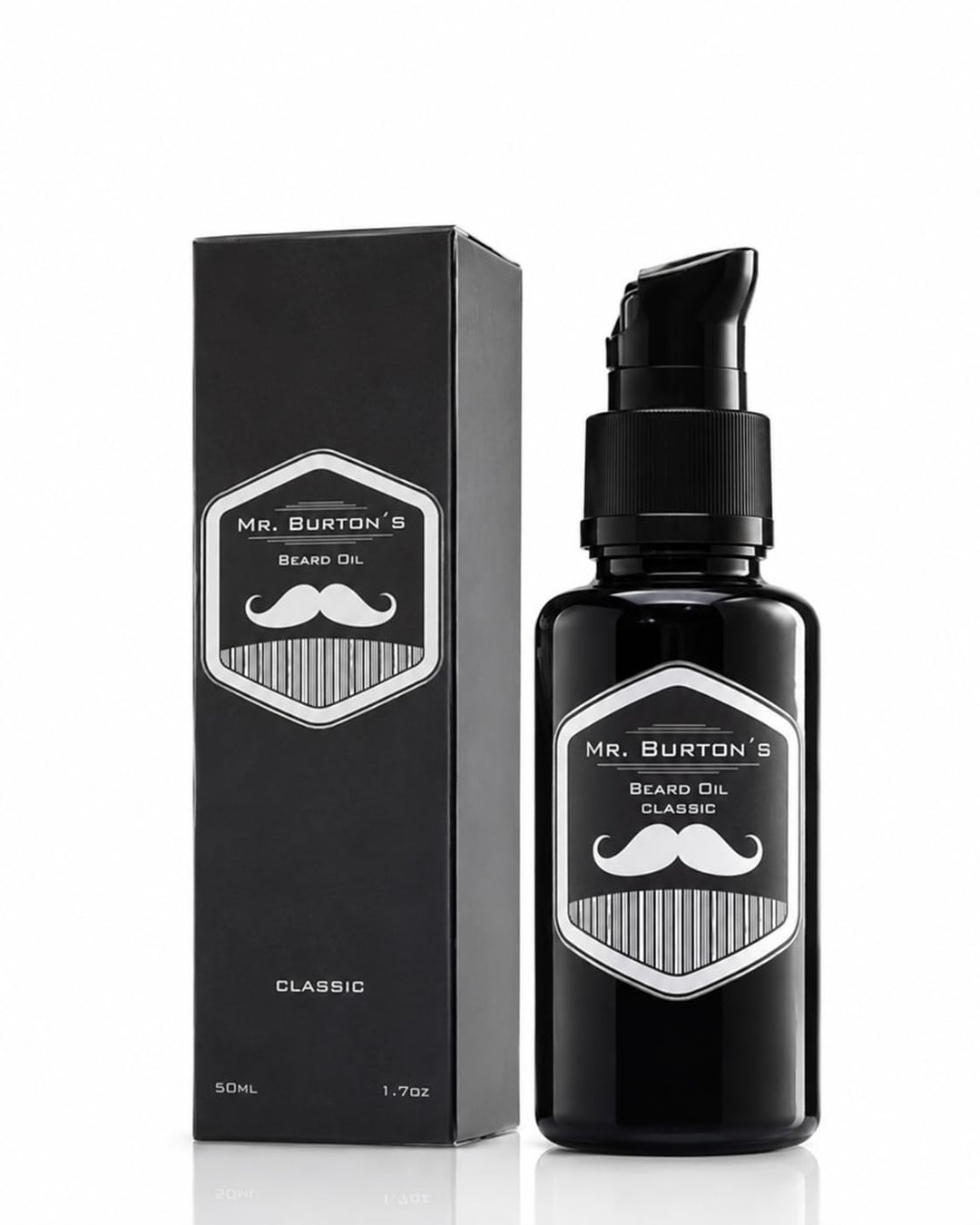 Bartöl Herren - Mr. Burton´s Beard Oil classic mit Arganöl - Made in Germany 50ml fördert gesundes B