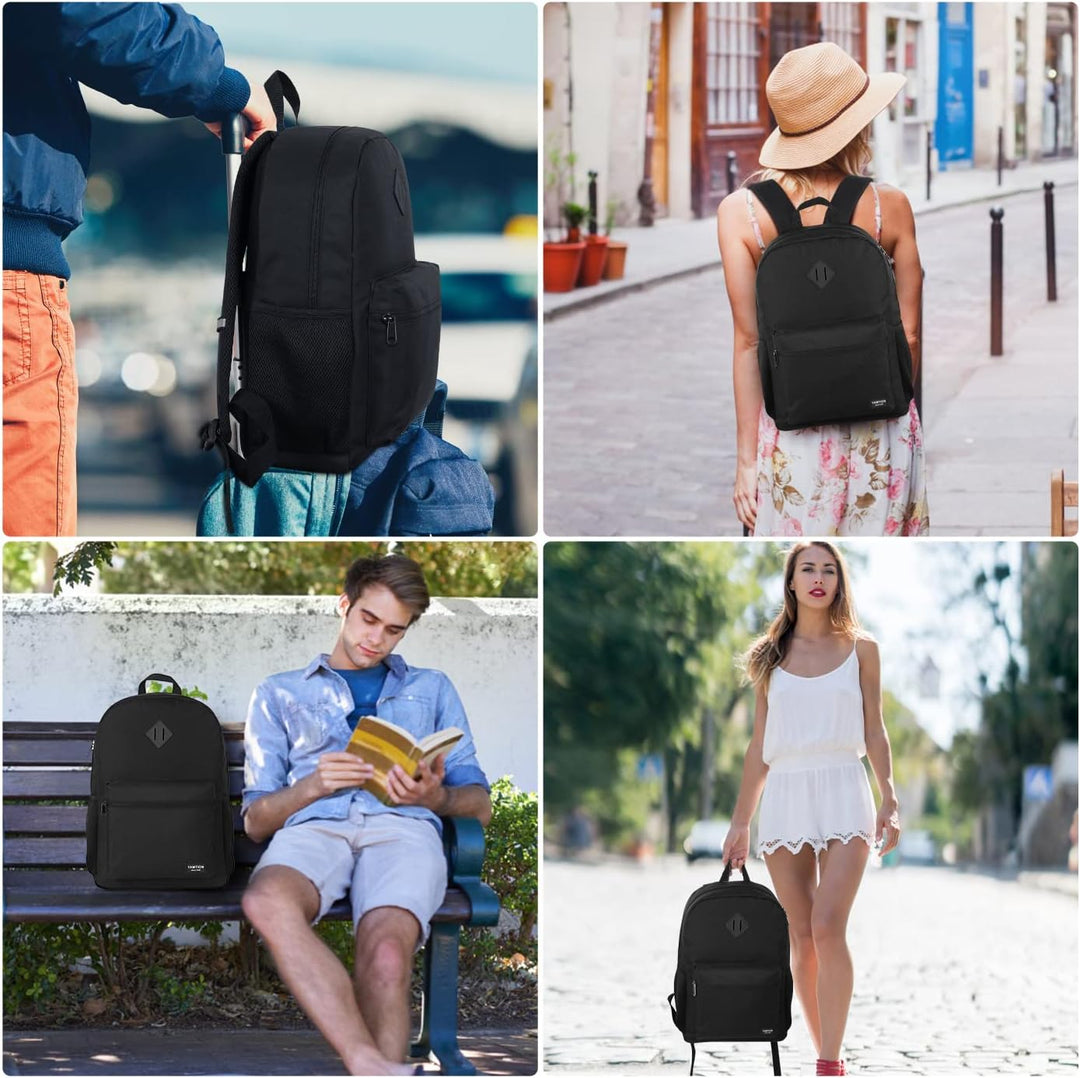 YAMTION 17,3 Zoll Rucksack Schule,Rucksack Herren und Damen,Schulrucksack Jungen Teenager Schulranze