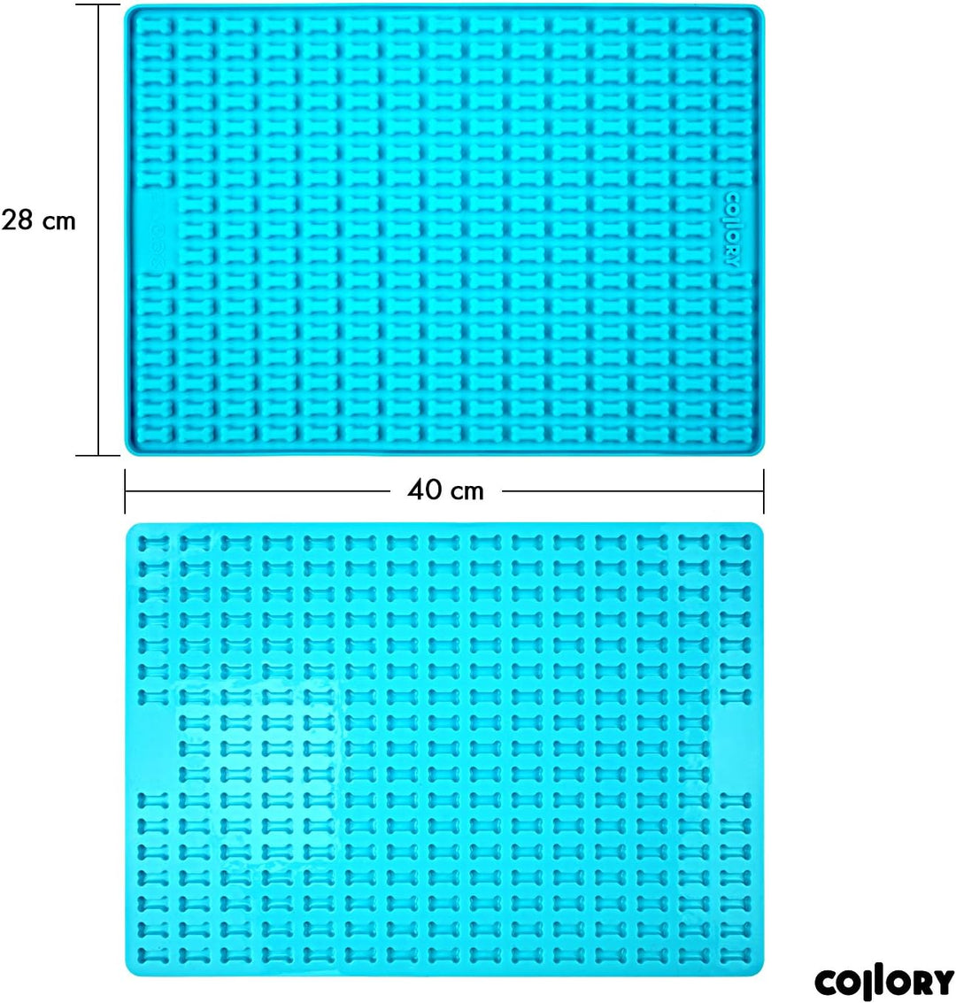 Collory® Mini Knochen (2cm) Silikon Backmatte, Backform für mini DIY Hundekekse und Leckerlis, Knoch