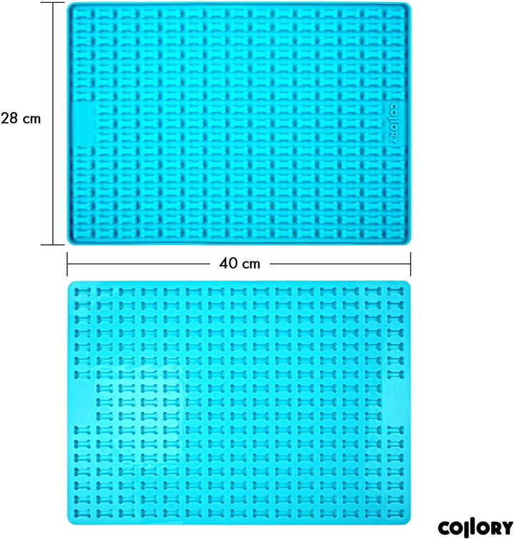 Collory® Mini Knochen (2cm) Silikon Backmatte, Backform für mini DIY Hundekekse und Leckerlis, Knoch