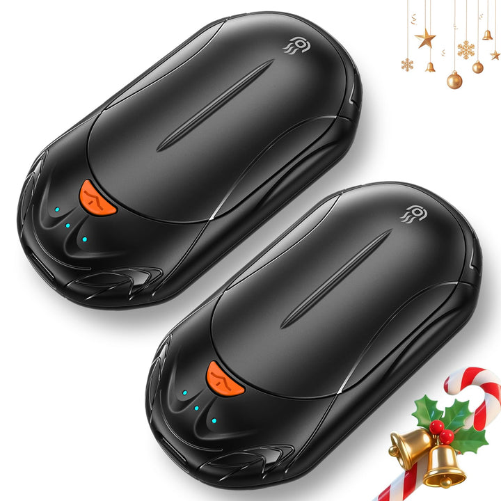 Handwärmer Wiederaufladbar Split 2 Pack,OUTJUT Handwärmer Elektrisch 6000mAh Tragbare Taschenwärmer