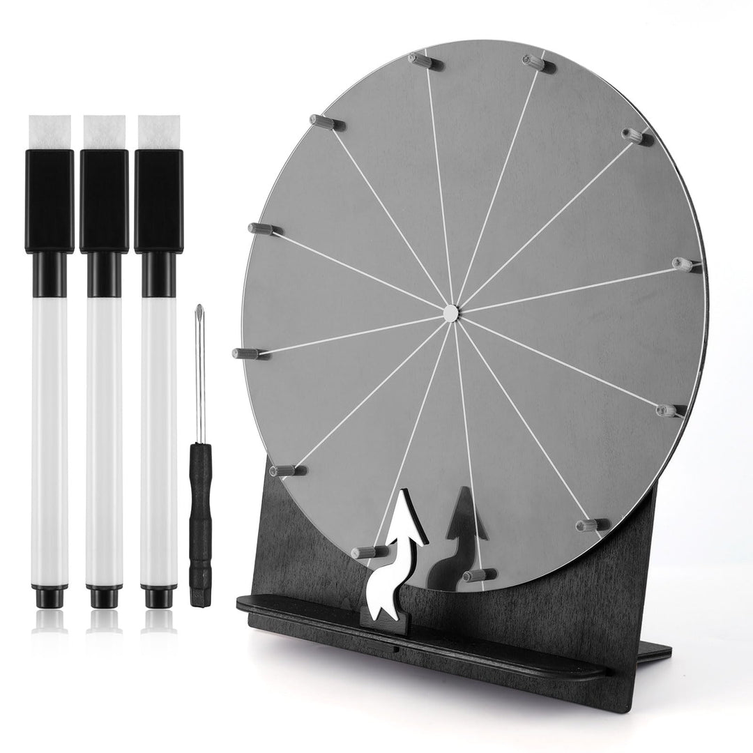 Hölzernes Glücksrad, 29 cm Preisrad Tisch-Glücksrad Tombola-Rad Roulette-Rad für Glücksspiel Preise