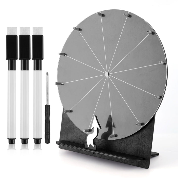 Hölzernes Glücksrad, 29 cm Preisrad Tisch-Glücksrad Tombola-Rad Roulette-Rad für Glücksspiel Preise