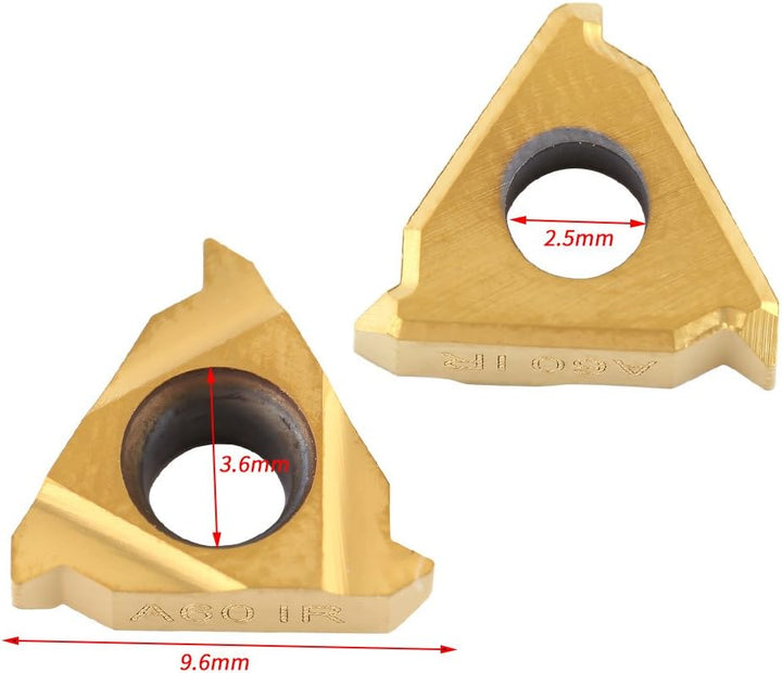 10pcs CNC Hartmetall Einsatzschneider 11IR A60 Wendeplatten für Drehmeissel mit Box