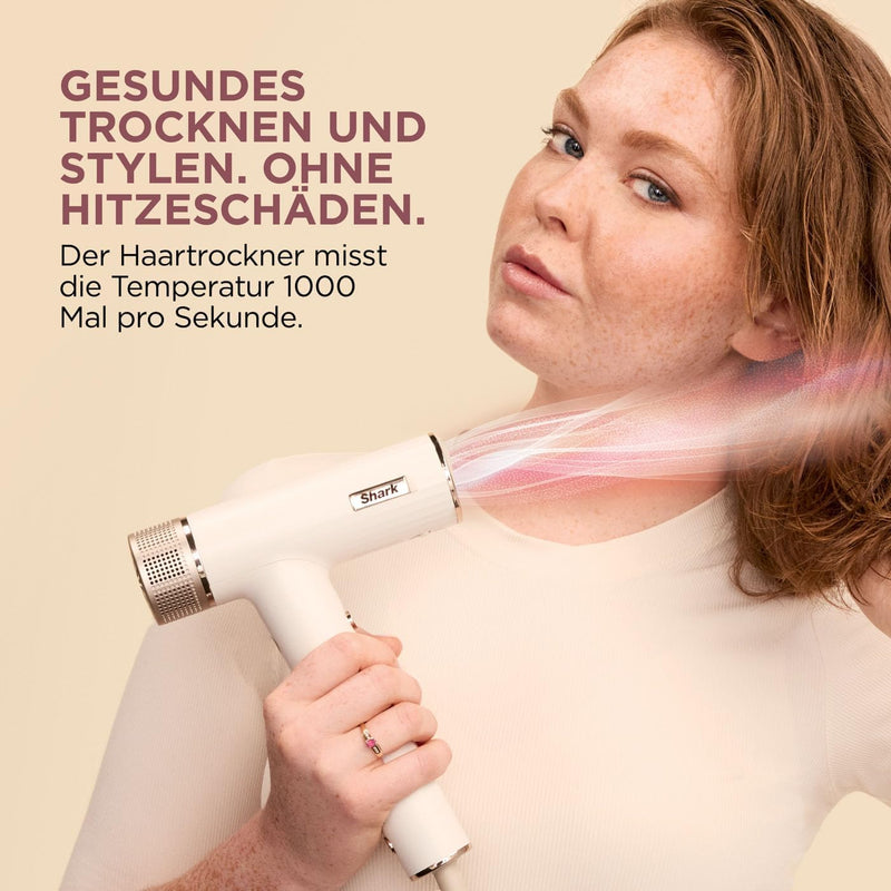 Shark SpeedStyle Haartrockner & RapidGloss Finisher mit Aufbewahrungstasche, 5 Styler, Für Alle Haar