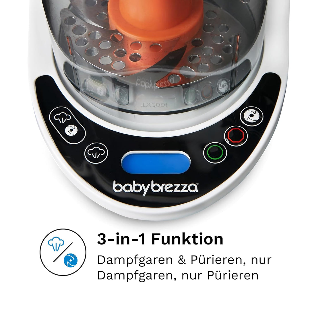 Baby Brezza - Food Maker Deluxe - Baby-Multifunktionsroboter - Dampferhitzen und Mischen von Lebensm
