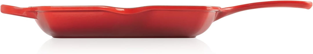 LE CREUSET Signature Gusseisen-Grillpfanne, Quadratisch, 26 cm, Für alle Herdarten inkl. Induktion g