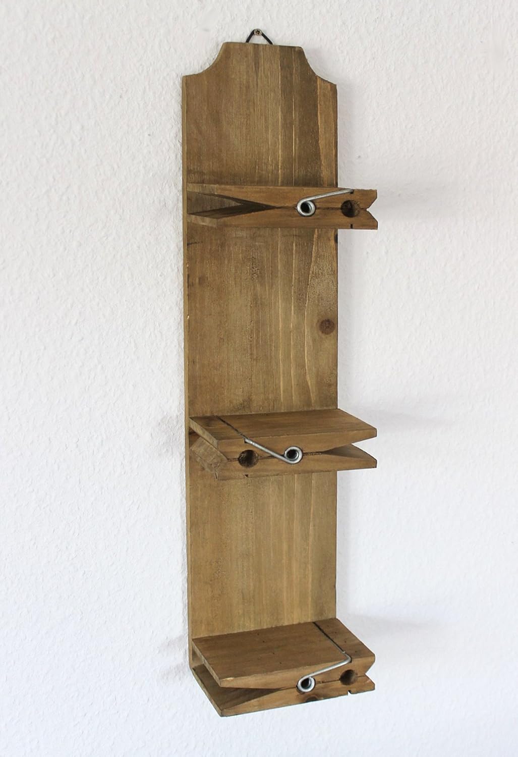 DanDiBo Wandregal 14B461 Setzkasten Wäscheklammer 64 cm Wandkonsole Küchenregal Konsole