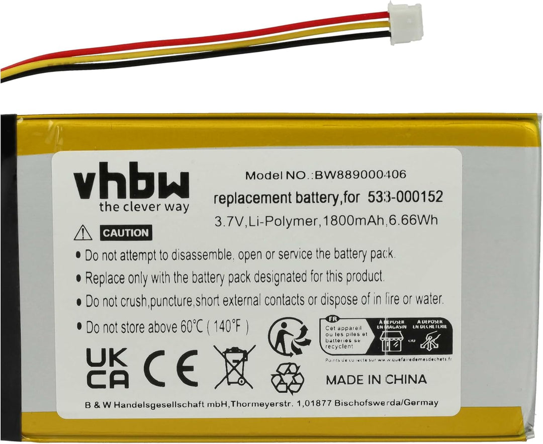 vhbw Akku kompatibel mit Logitech G913, G913 TKL, YR0076, G915, G915TKL kabellose Tastatur (1500 mAh