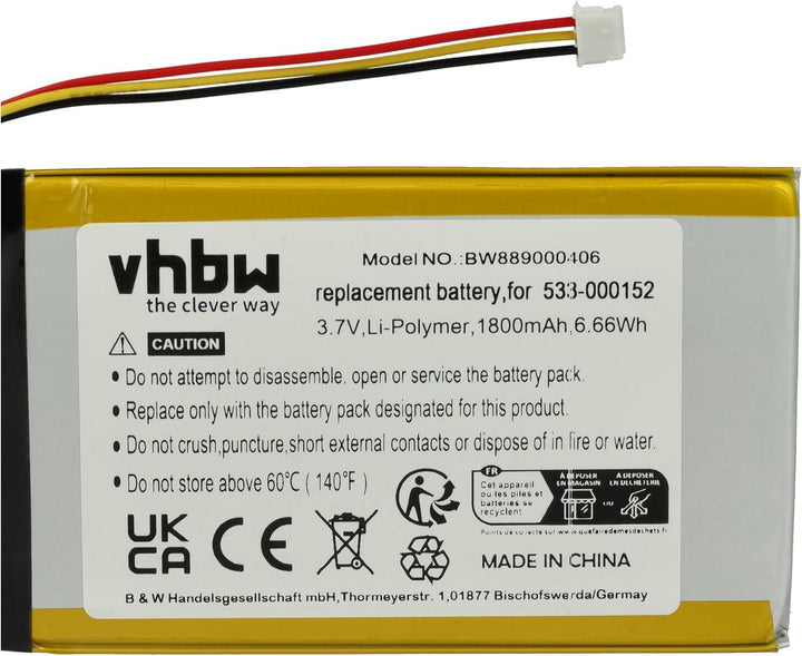 vhbw Akku kompatibel mit Logitech G913, G913 TKL, YR0076, G915, G915TKL kabellose Tastatur (1500 mAh