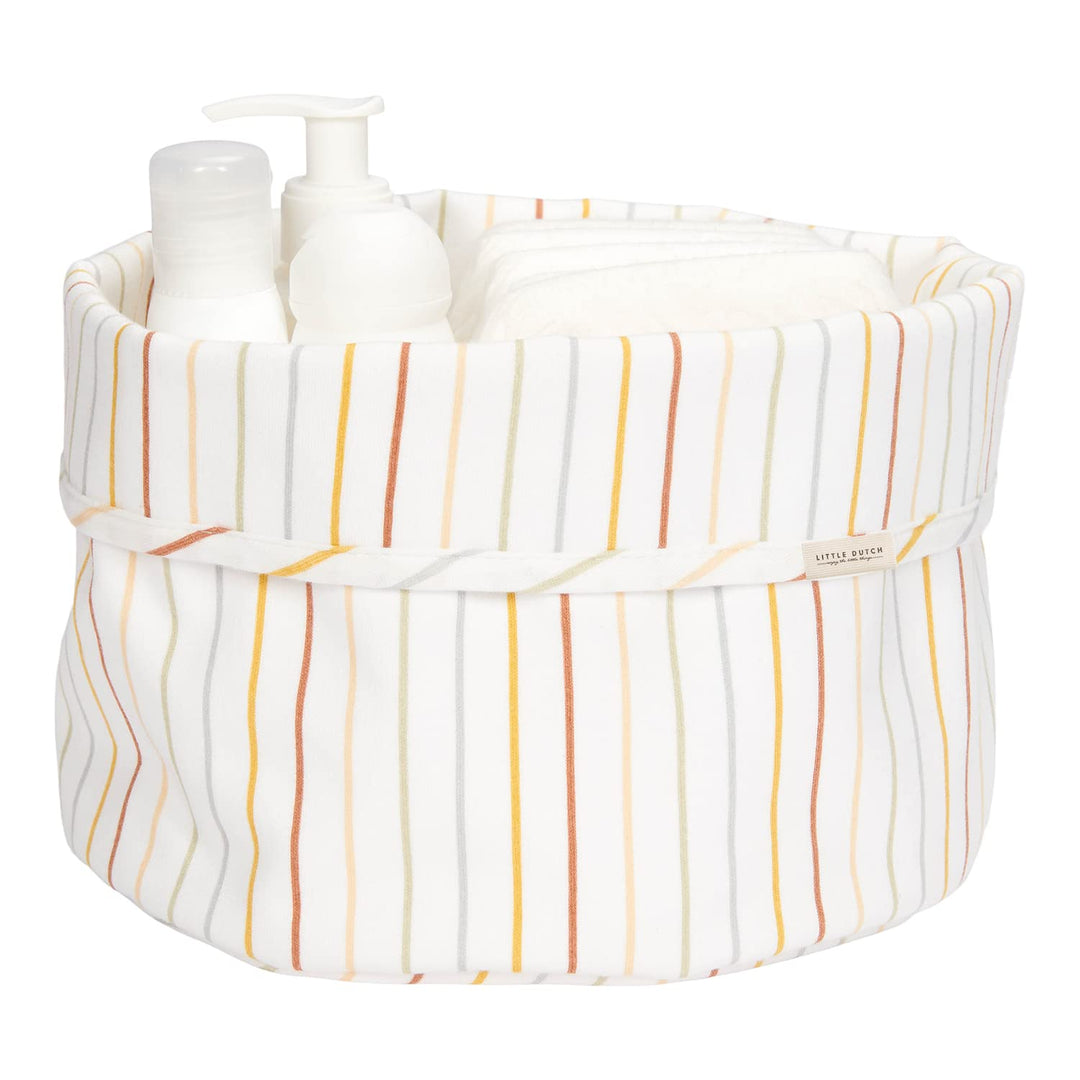 Little Dutch Wickeltischkörbchen Körbchen Korb Utensilo Organizer für den Wickeltisch Baby rund Vint