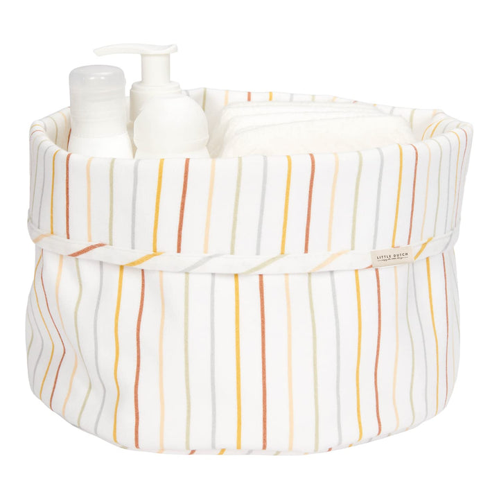 Little Dutch Wickeltischkörbchen Körbchen Korb Utensilo Organizer für den Wickeltisch Baby rund Vint