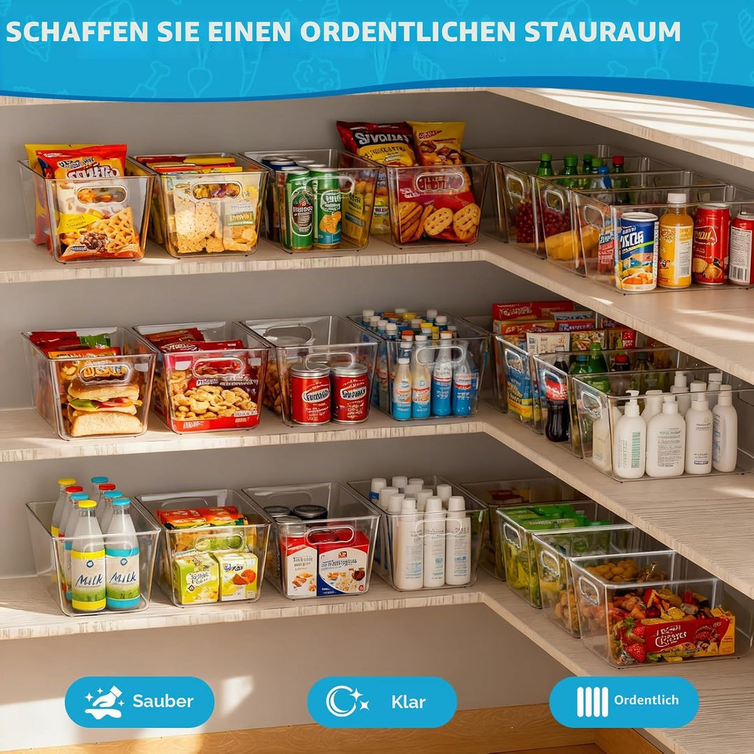 Kühlschrank Organizer, Aufbewahrung Kühlschrank, Stapelbar Küchen Organizer für den Einsatz in Kühls