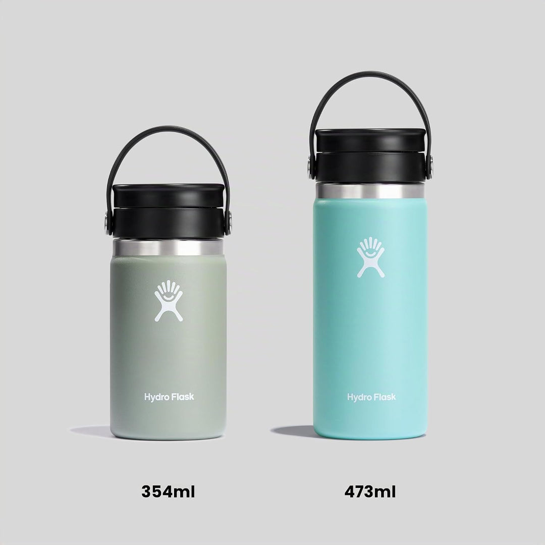 HYDRO FLASK - Reise-Thermos 473ml (16 oz) - Vakuumisolierter Edelstahl-Thermos - Auslaufsicher Flex-