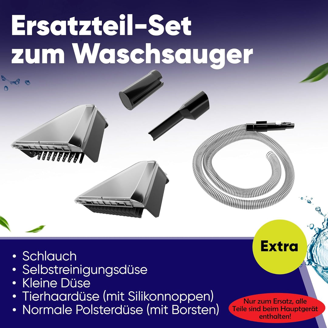 Wartungs Set für PRO14WS Waschsauger, Nasssauger Polsterreiniger Auto, Nass Trockensauger |Teppich S