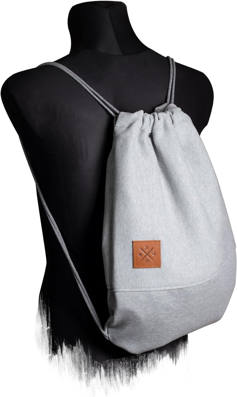 Manufaktur13 Sweat Sports Bag - Rough Jersey/Sweat Rucksack Hoodie Gym Bag Turnbeutel Sport Beutel T