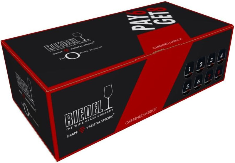 RIEDEL 5414/80 "O Cabernet/Merlot (414/0) Kauf 8 Zahl 6 8 Stück (1er Pack) Cabernet Cabernet, 8 Stüc