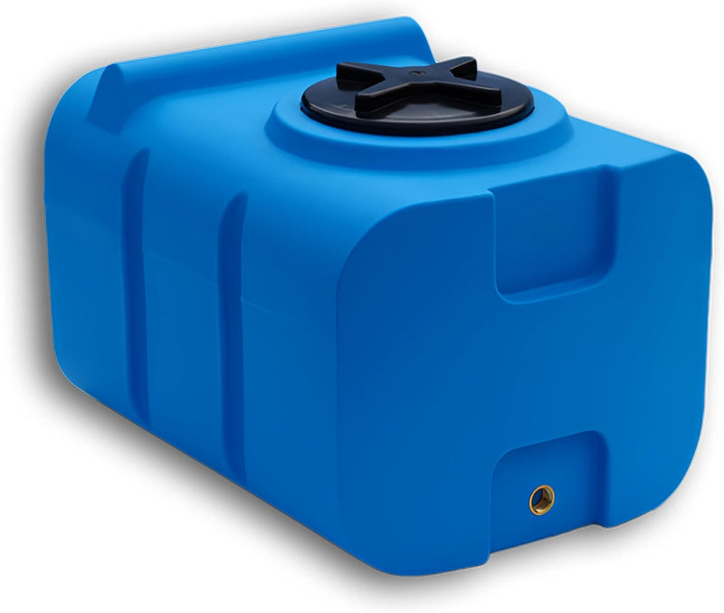Varile 100L Trinkwassertank Blau | BPA-Frei | integriertes 3/4" Messinggewinde | Made in EU | Lebens