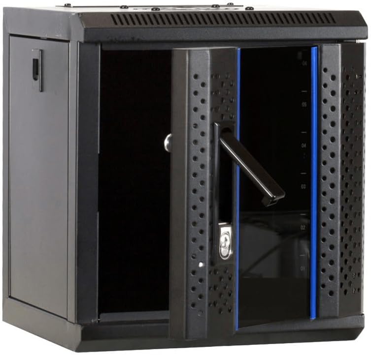 DSIT 4 HE - 10 Zoll Serverschrank - mit Glastür - (BxTxH) 312x310x264mm - Schwarz - Abschliessbar -
