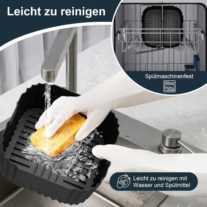 Silikonform Heissluftfritteuse für Russell Hobbs Air Fryer XXL 8,3L (27632-56), Airfryer Silikonform